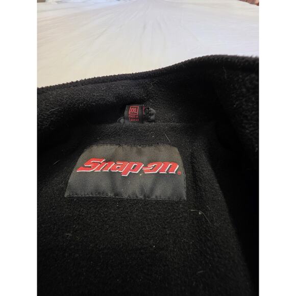 Snap On Racing Nylon Light Weight Men's Size 2XL Black Zippered Jacket - Picture 10 of 11